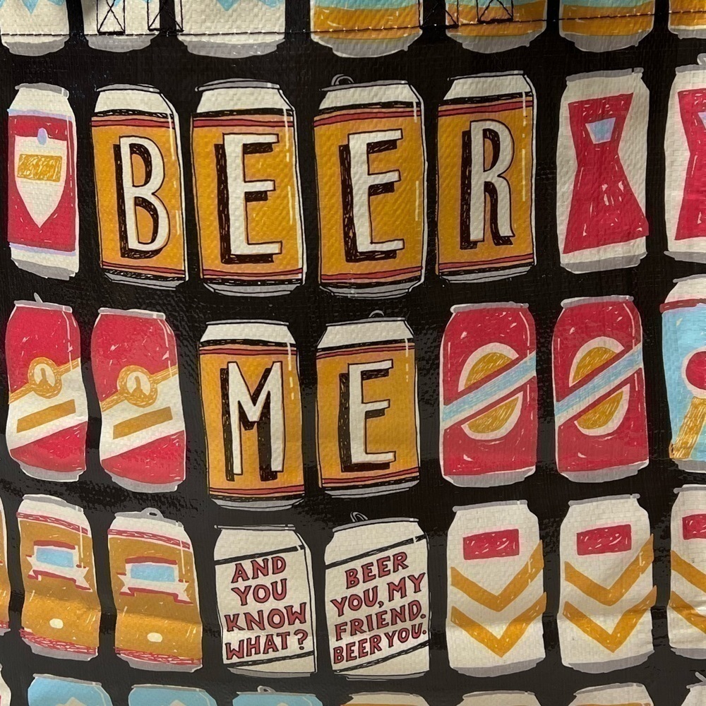 Blue Q "BEER ME" Shopper Tote Bag - Picture 7 of 7